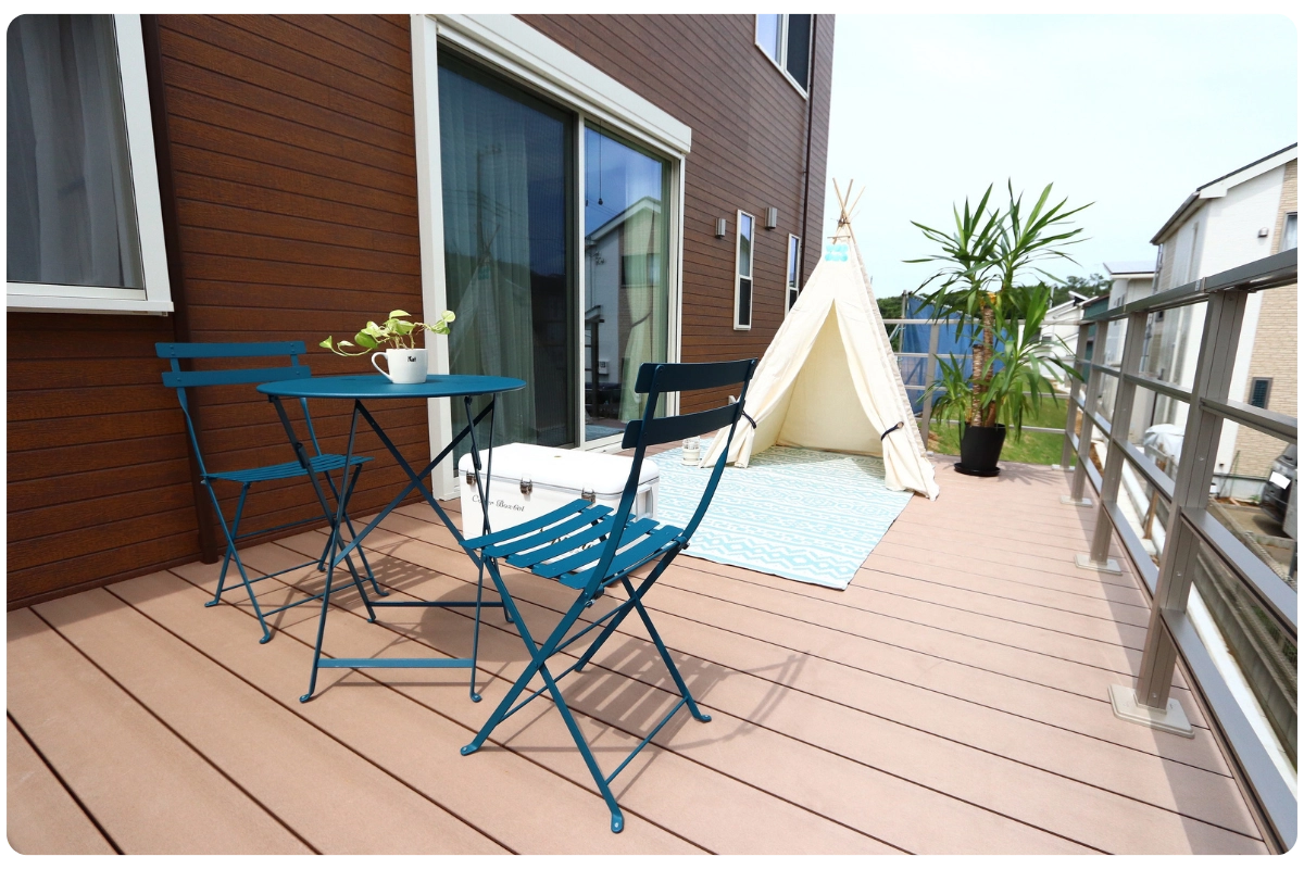 大和田新田分譲地ウッドデッキ